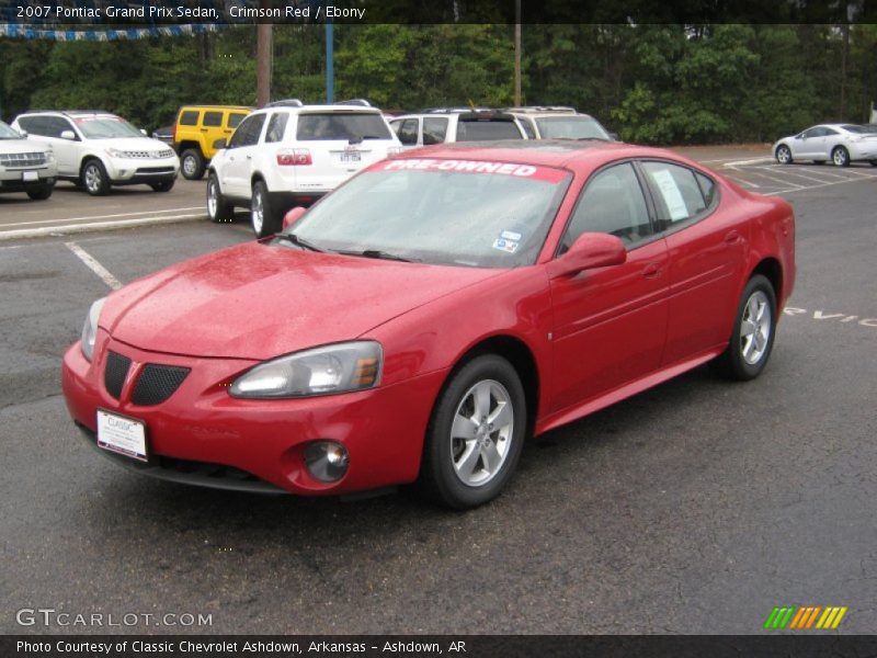 Crimson Red / Ebony 2007 Pontiac Grand Prix Sedan
