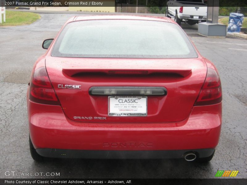Crimson Red / Ebony 2007 Pontiac Grand Prix Sedan