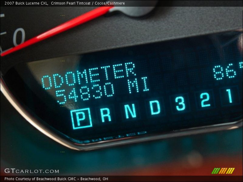 Crimson Pearl Tintcoat / Cocoa/Cashmere 2007 Buick Lucerne CXL