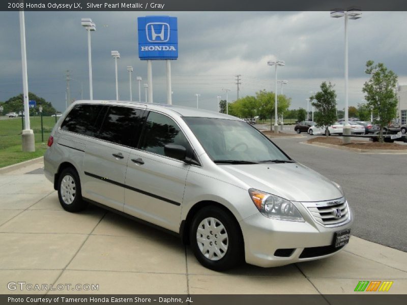 Silver Pearl Metallic / Gray 2008 Honda Odyssey LX