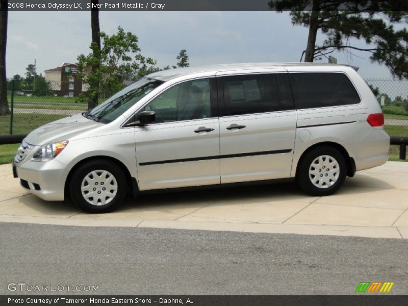 Silver Pearl Metallic / Gray 2008 Honda Odyssey LX