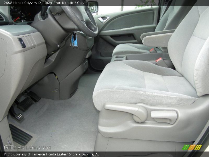 Silver Pearl Metallic / Gray 2008 Honda Odyssey LX