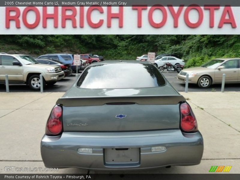 Medium Gray Metallic / Medium Gray 2005 Chevrolet Monte Carlo LS