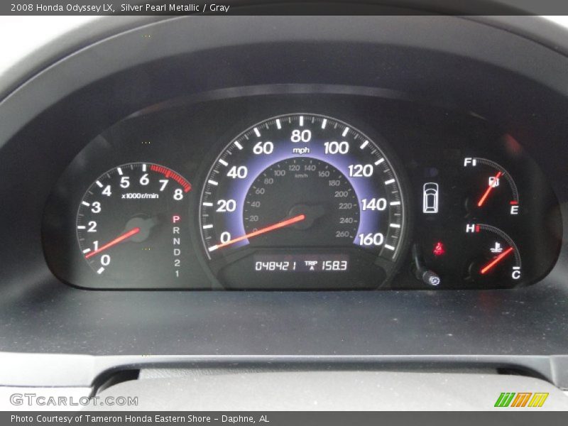 Silver Pearl Metallic / Gray 2008 Honda Odyssey LX