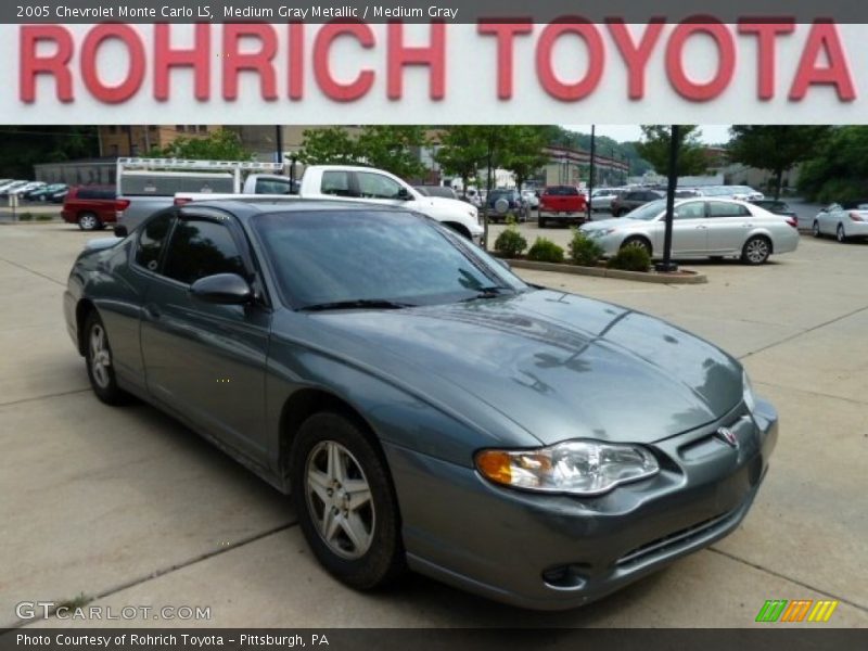 Medium Gray Metallic / Medium Gray 2005 Chevrolet Monte Carlo LS
