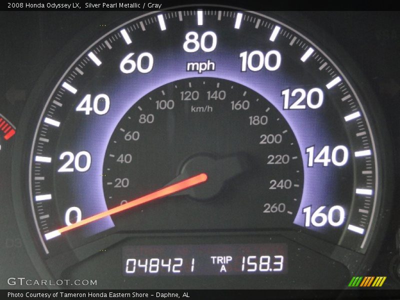 Silver Pearl Metallic / Gray 2008 Honda Odyssey LX