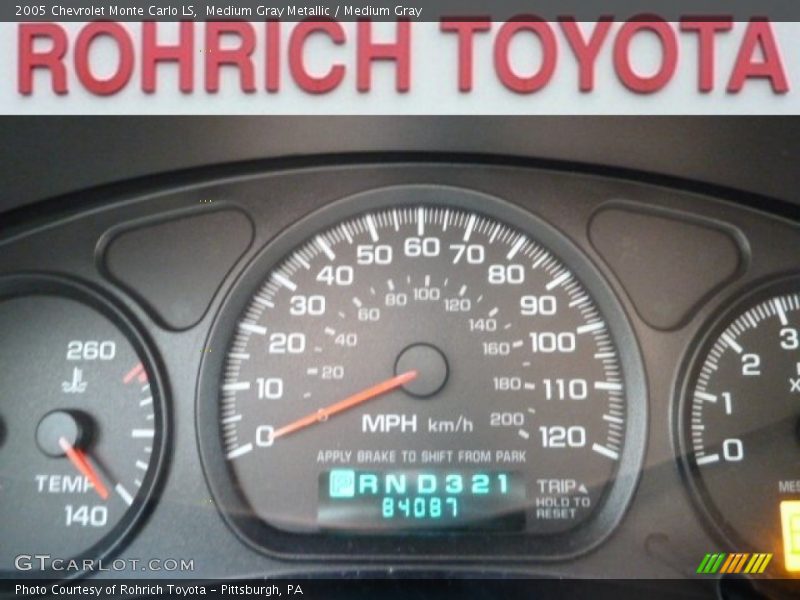 Medium Gray Metallic / Medium Gray 2005 Chevrolet Monte Carlo LS