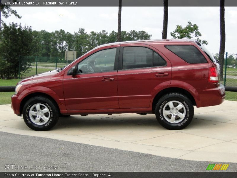 Radiant Red / Gray 2006 Kia Sorento LX