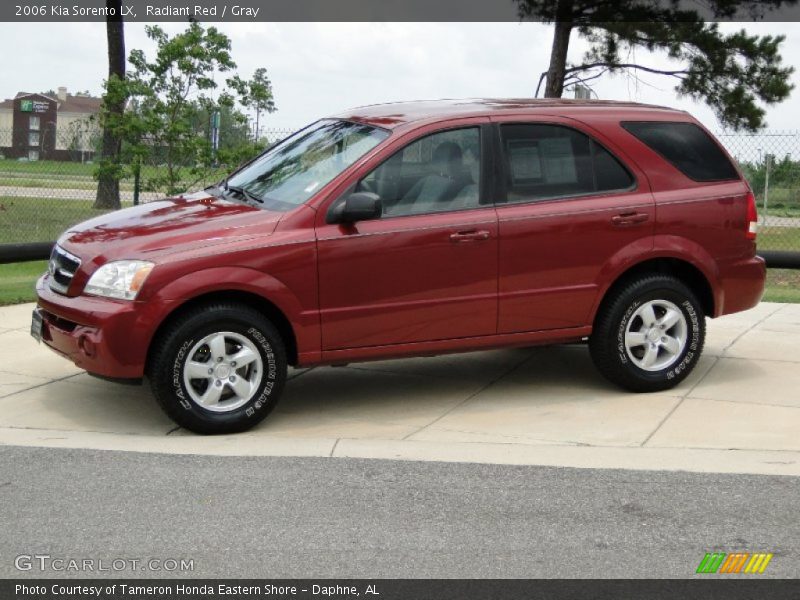 Radiant Red / Gray 2006 Kia Sorento LX