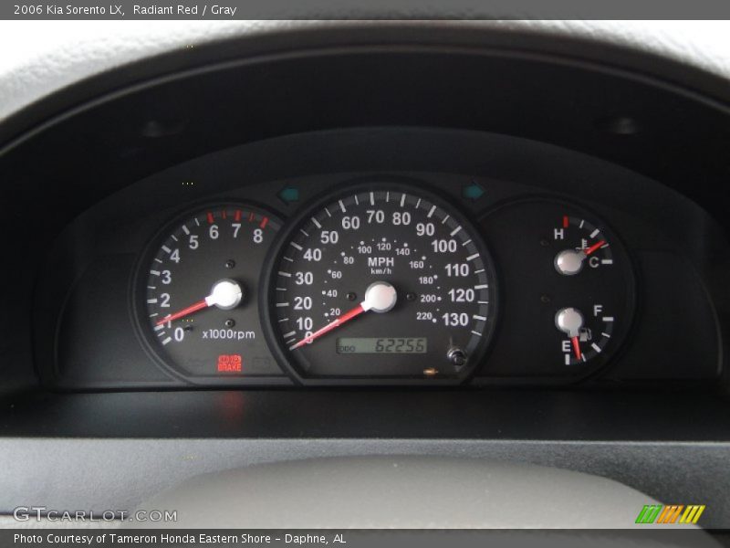 Radiant Red / Gray 2006 Kia Sorento LX