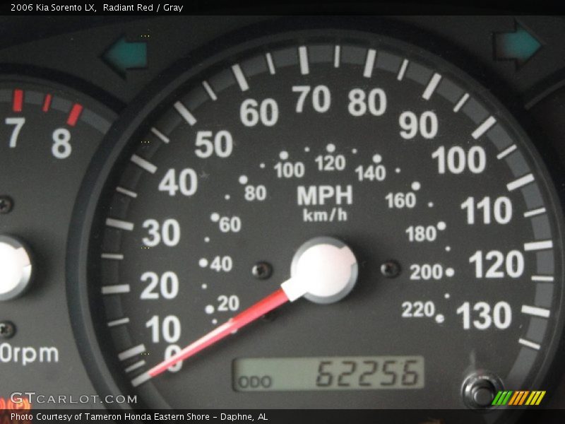 Radiant Red / Gray 2006 Kia Sorento LX