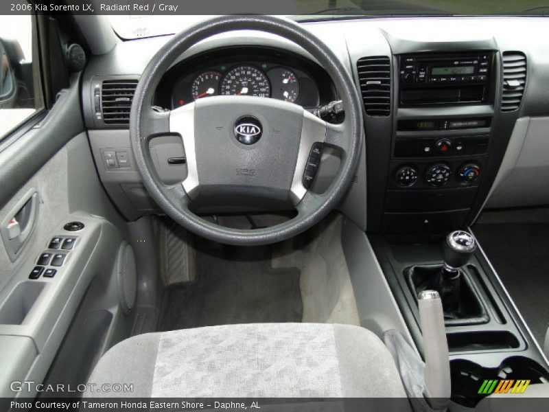 Radiant Red / Gray 2006 Kia Sorento LX