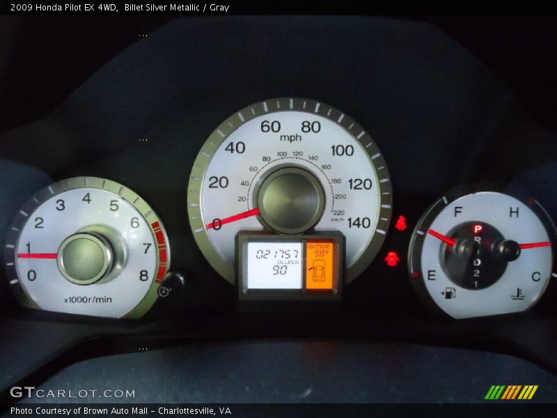 Billet Silver Metallic / Gray 2009 Honda Pilot EX 4WD