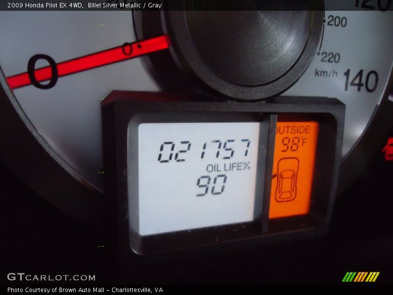 Billet Silver Metallic / Gray 2009 Honda Pilot EX 4WD