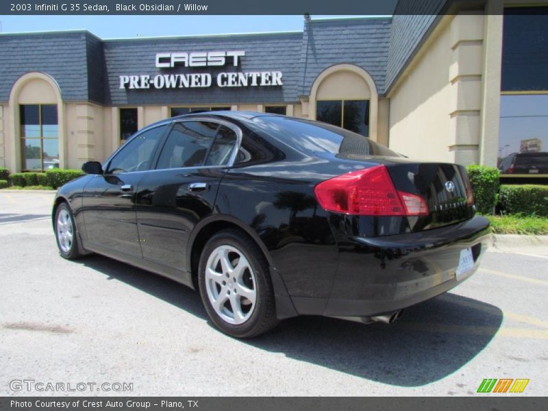 Black Obsidian / Willow 2003 Infiniti G 35 Sedan