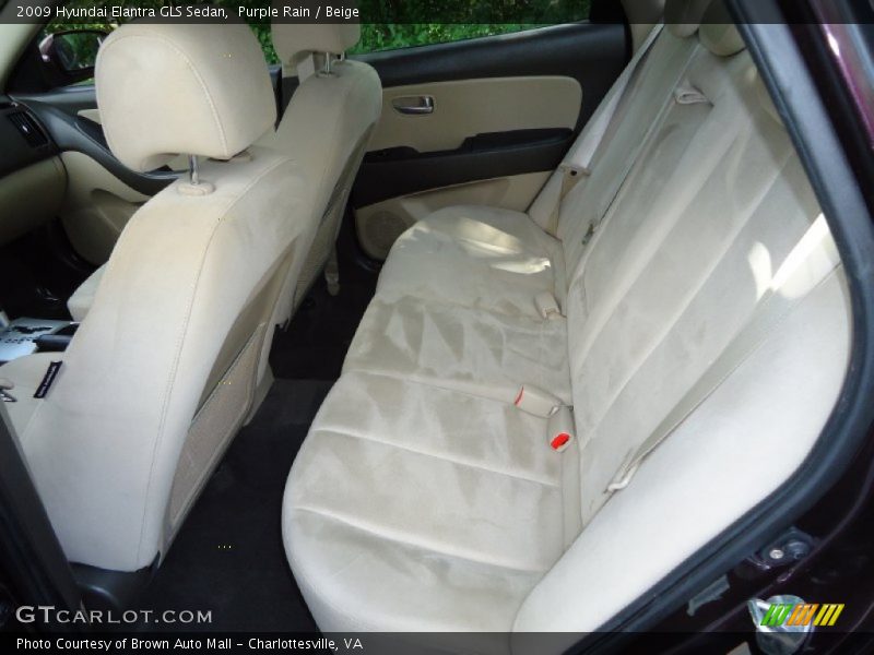 Purple Rain / Beige 2009 Hyundai Elantra GLS Sedan