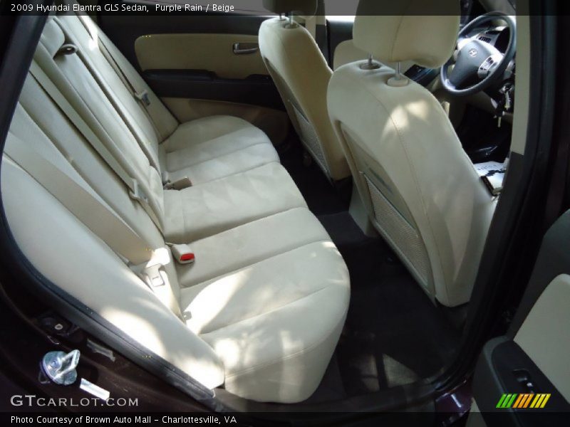 Purple Rain / Beige 2009 Hyundai Elantra GLS Sedan