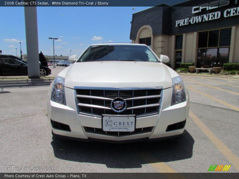 White Diamond Tri-Coat / Ebony 2008 Cadillac CTS Sedan