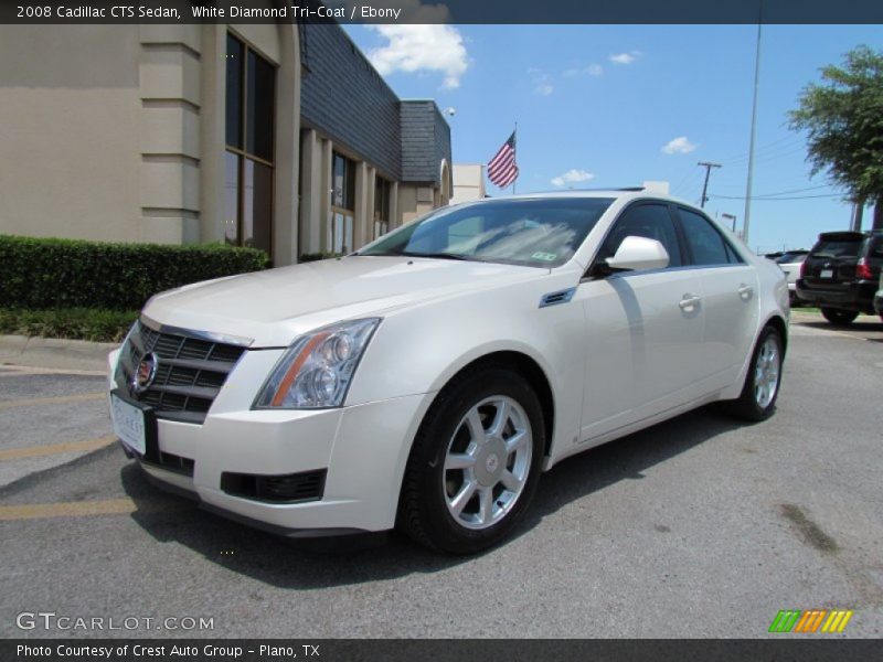 White Diamond Tri-Coat / Ebony 2008 Cadillac CTS Sedan
