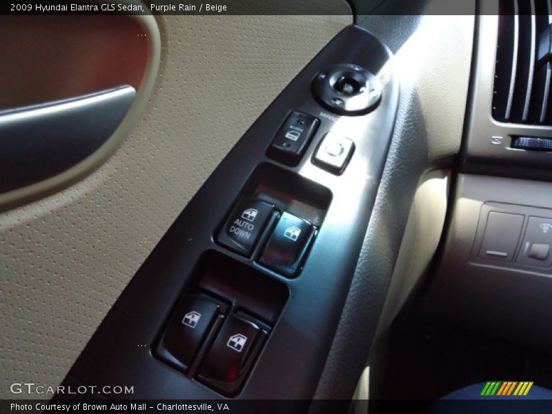 Purple Rain / Beige 2009 Hyundai Elantra GLS Sedan