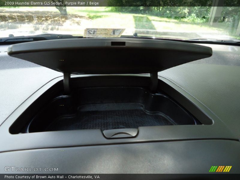 Purple Rain / Beige 2009 Hyundai Elantra GLS Sedan