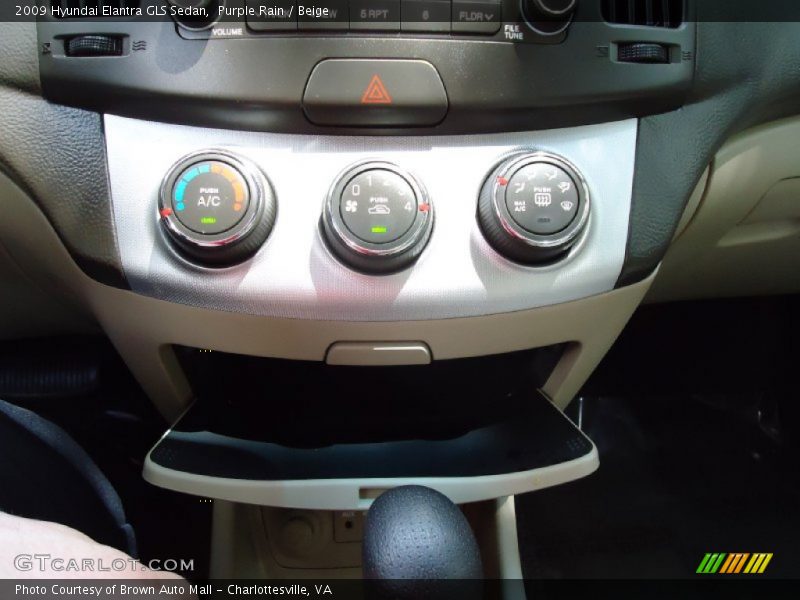Purple Rain / Beige 2009 Hyundai Elantra GLS Sedan