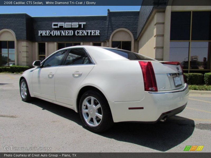 White Diamond Tri-Coat / Ebony 2008 Cadillac CTS Sedan