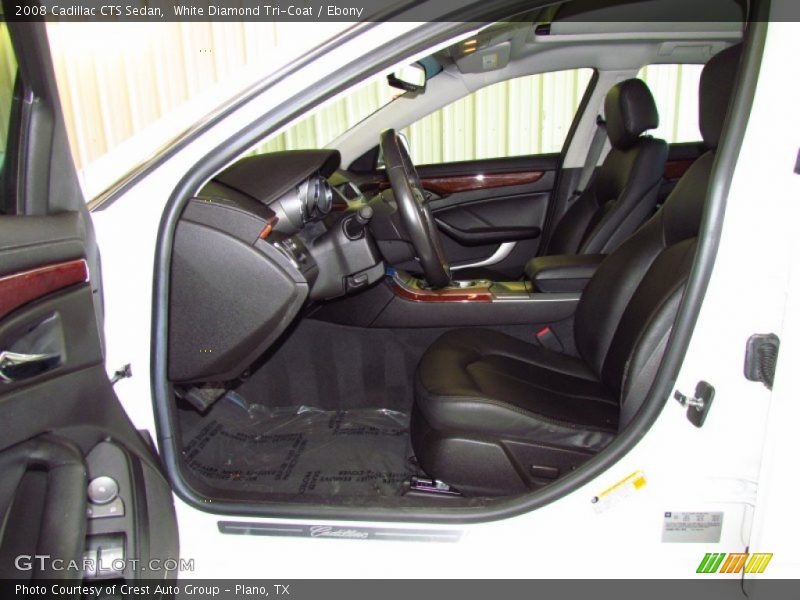 White Diamond Tri-Coat / Ebony 2008 Cadillac CTS Sedan