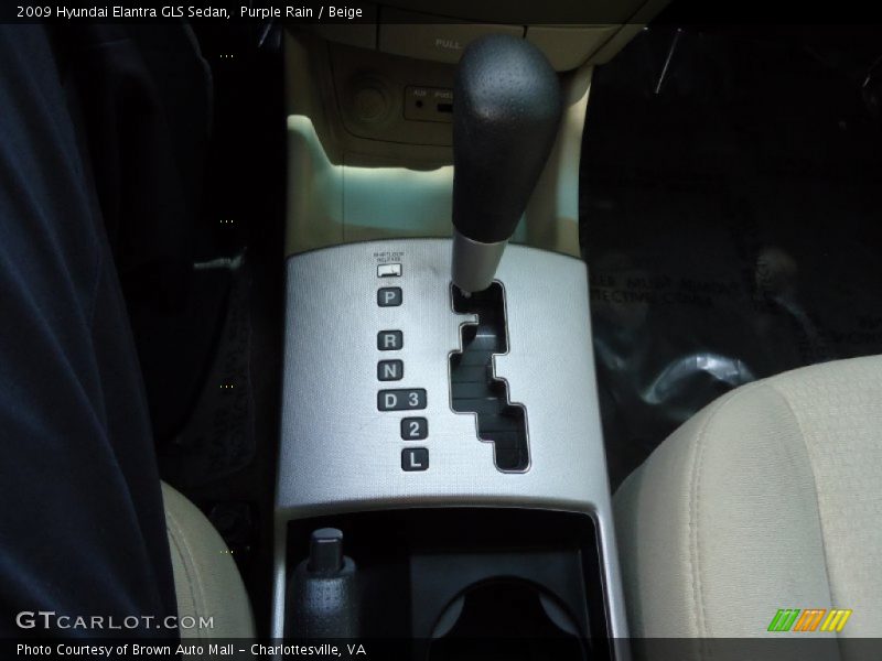 Purple Rain / Beige 2009 Hyundai Elantra GLS Sedan