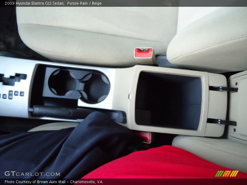 Purple Rain / Beige 2009 Hyundai Elantra GLS Sedan