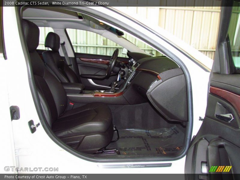 White Diamond Tri-Coat / Ebony 2008 Cadillac CTS Sedan