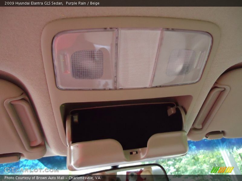 Purple Rain / Beige 2009 Hyundai Elantra GLS Sedan