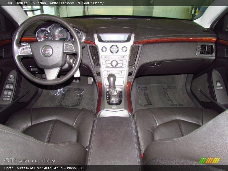 White Diamond Tri-Coat / Ebony 2008 Cadillac CTS Sedan