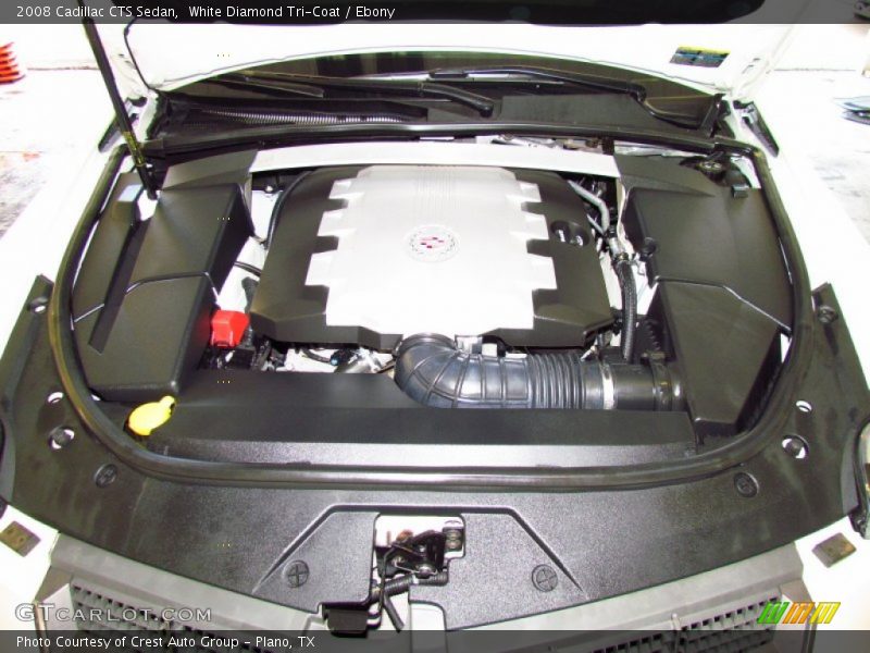 White Diamond Tri-Coat / Ebony 2008 Cadillac CTS Sedan