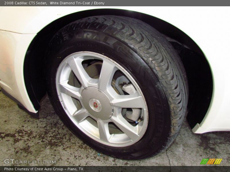 White Diamond Tri-Coat / Ebony 2008 Cadillac CTS Sedan