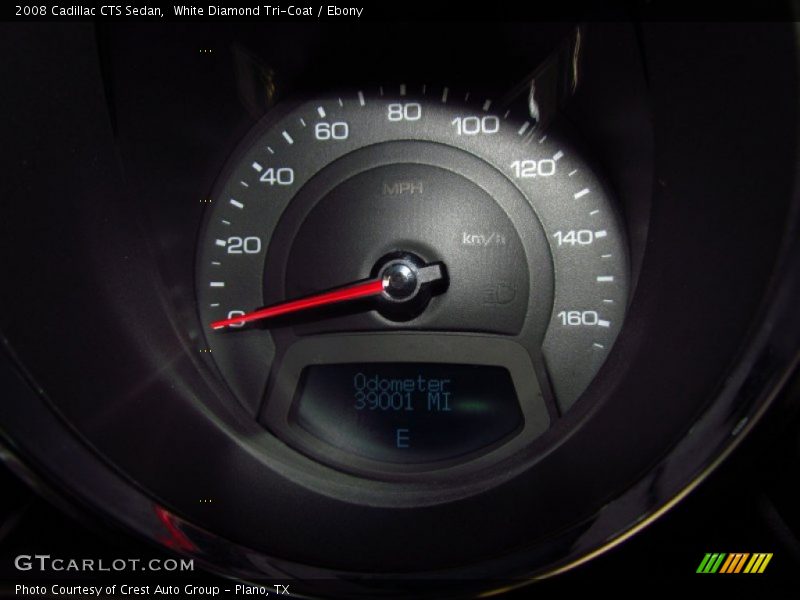 White Diamond Tri-Coat / Ebony 2008 Cadillac CTS Sedan