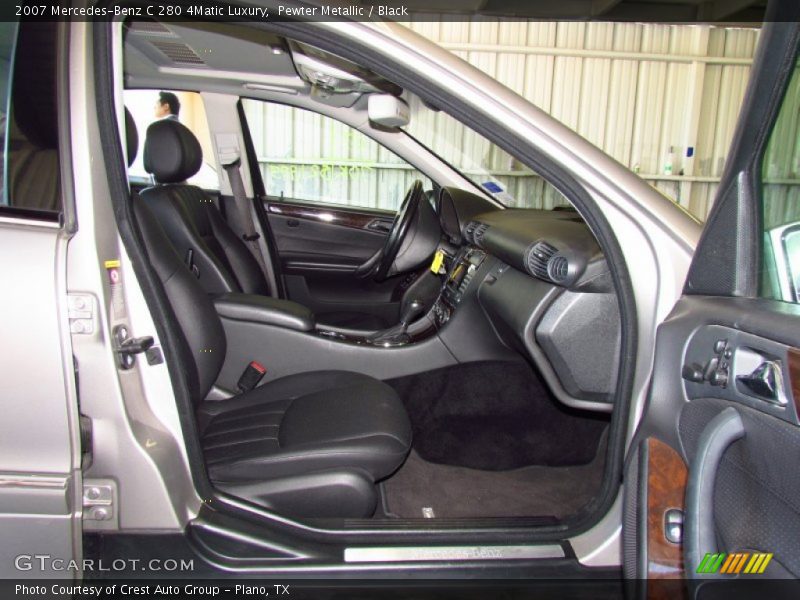Pewter Metallic / Black 2007 Mercedes-Benz C 280 4Matic Luxury