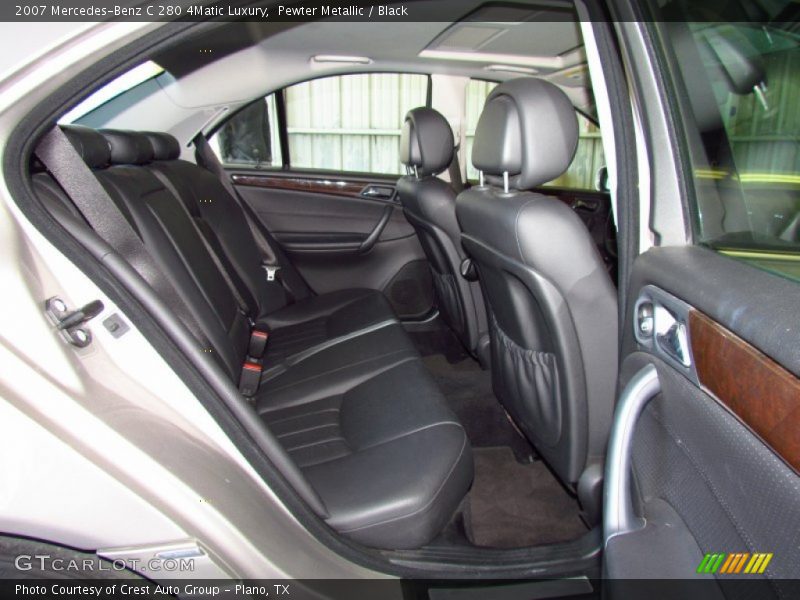 Pewter Metallic / Black 2007 Mercedes-Benz C 280 4Matic Luxury