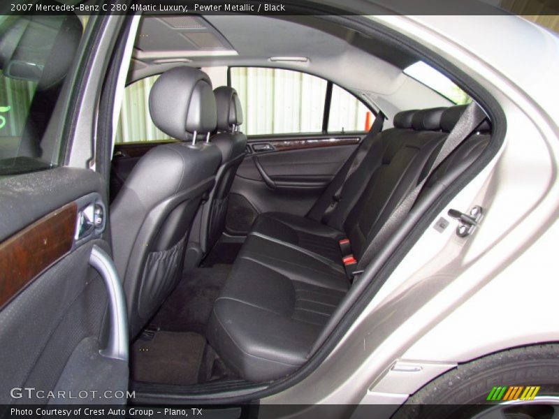 Pewter Metallic / Black 2007 Mercedes-Benz C 280 4Matic Luxury