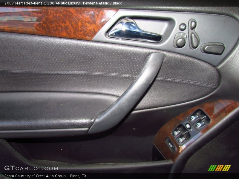 Pewter Metallic / Black 2007 Mercedes-Benz C 280 4Matic Luxury