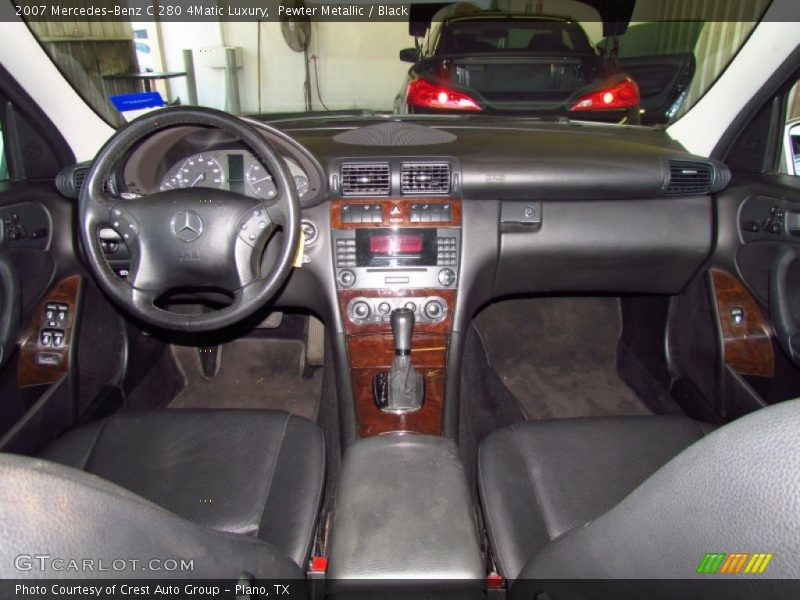 Pewter Metallic / Black 2007 Mercedes-Benz C 280 4Matic Luxury
