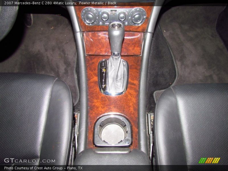 Pewter Metallic / Black 2007 Mercedes-Benz C 280 4Matic Luxury