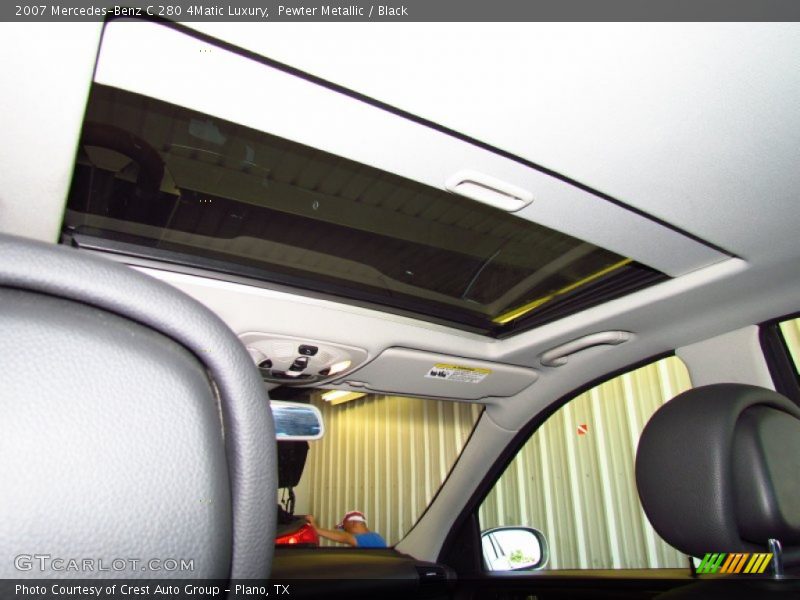 Pewter Metallic / Black 2007 Mercedes-Benz C 280 4Matic Luxury