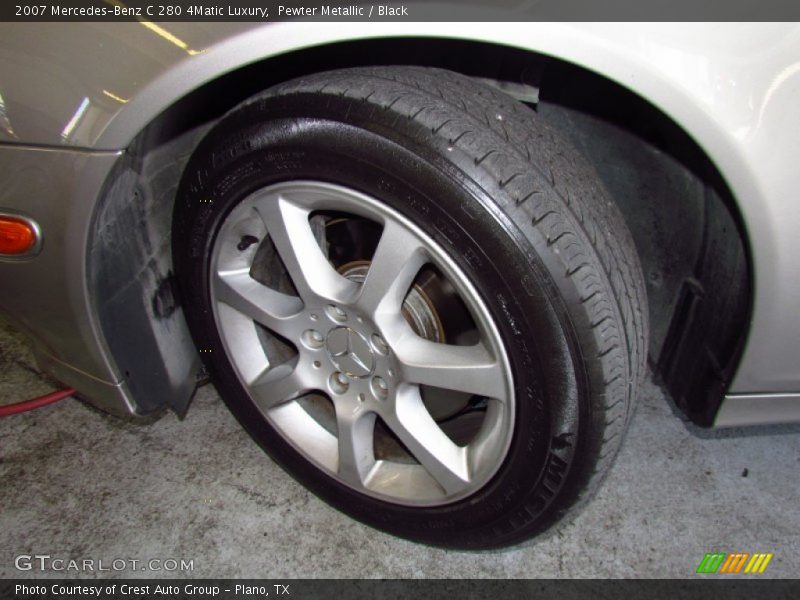 Pewter Metallic / Black 2007 Mercedes-Benz C 280 4Matic Luxury