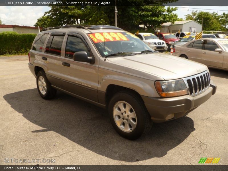 Silverstone Metallic / Agate 2001 Jeep Grand Cherokee Laredo