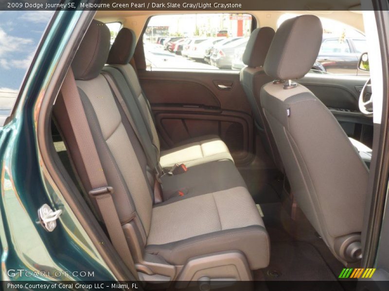 Melbourne Green Pearl / Dark Slate Gray/Light Graystone 2009 Dodge Journey SE