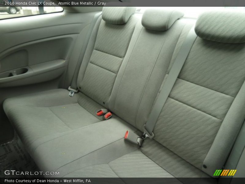Atomic Blue Metallic / Gray 2010 Honda Civic LX Coupe