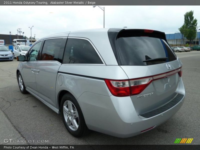 Alabaster Silver Metallic / Beige 2011 Honda Odyssey Touring
