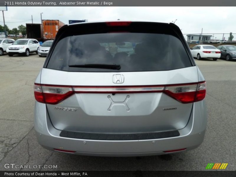Alabaster Silver Metallic / Beige 2011 Honda Odyssey Touring