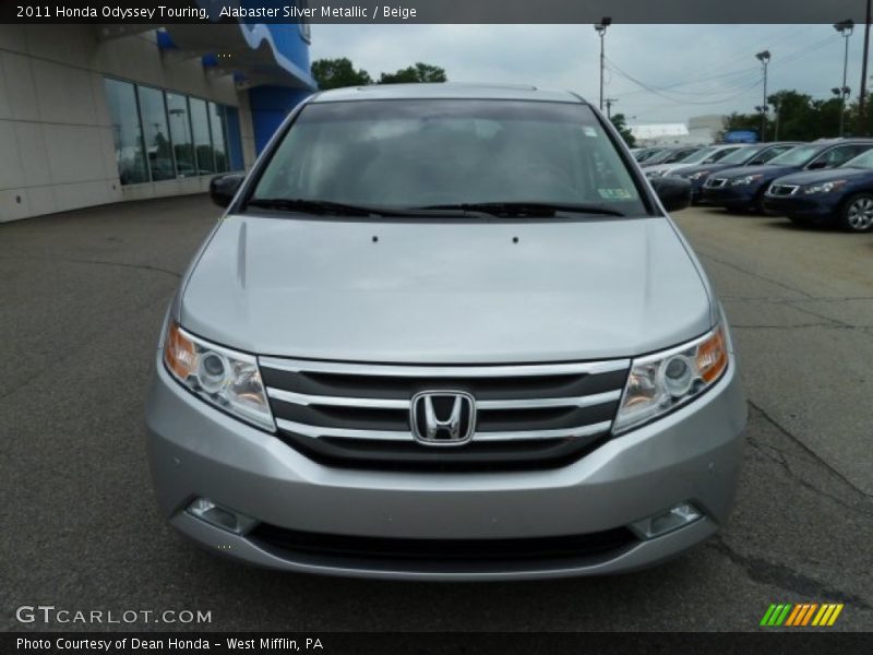 Alabaster Silver Metallic / Beige 2011 Honda Odyssey Touring